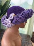 Purple Love Ruffle Hat