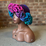 Crocheted Ruffle hat