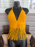 Fringed Halter Top