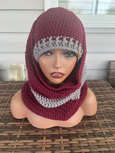 Hooded cowl and hat