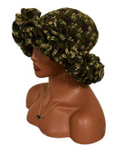 Camo ruffle hat