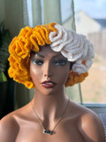 Golden Bloom Ruffle Hat