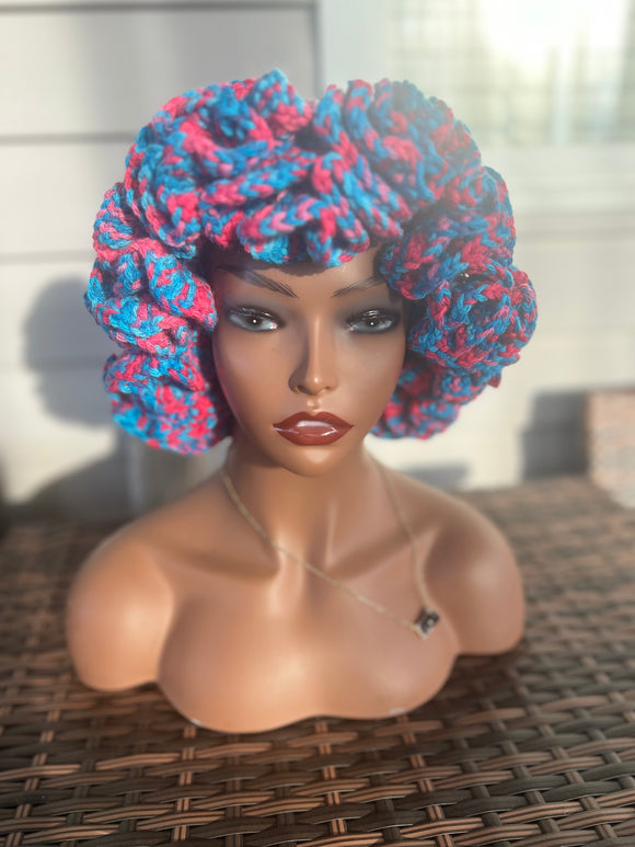 Candy Swirl Ruffle Hat