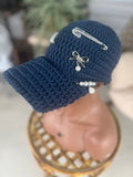 Navy bling hat