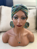 Headband/ear warmer and earring set