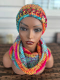 Prism bliss Hat and Cowl Set