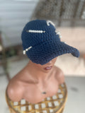 Navy bling hat