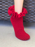 Crochet Ruffle socks