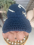 Navy bling hat