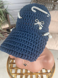 Navy bling hat