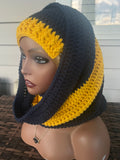 Midnight sun hat and cowl set