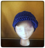 Crochet baseball cap-Newsboy cap