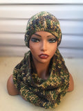Camo Hooded cowl and hat