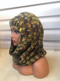 Camo Hooded cowl and hat