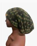Camouflage headband/leg warmers/ slouch beanie