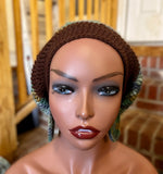 Slouch beanie and earrings set